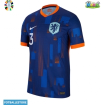 Nederland Matthijs de Ligt #3 Bortedrakt EM 2024 Kortermet